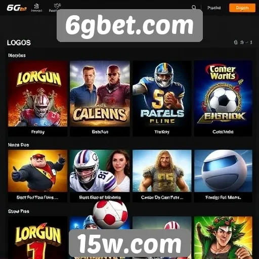 Variedade de jogos disponíveis no 6gbet.com
